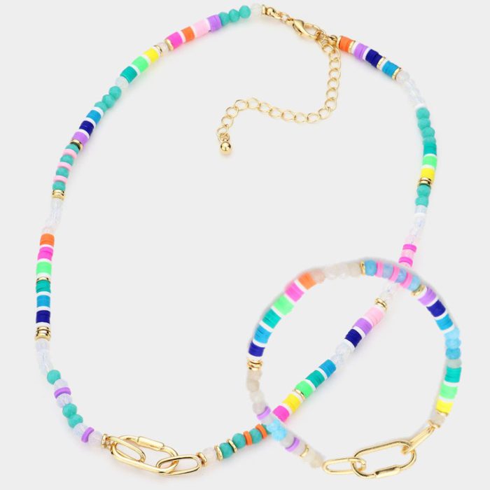 Opal Heishi Bead Necklace – SELIN KENT