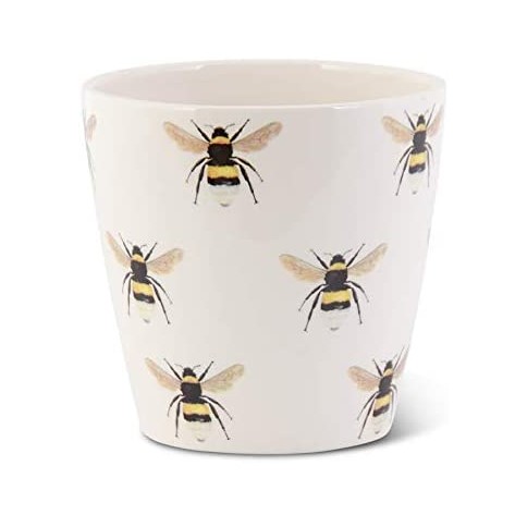 Bee White Ceramic Planter Pot – Salty Home